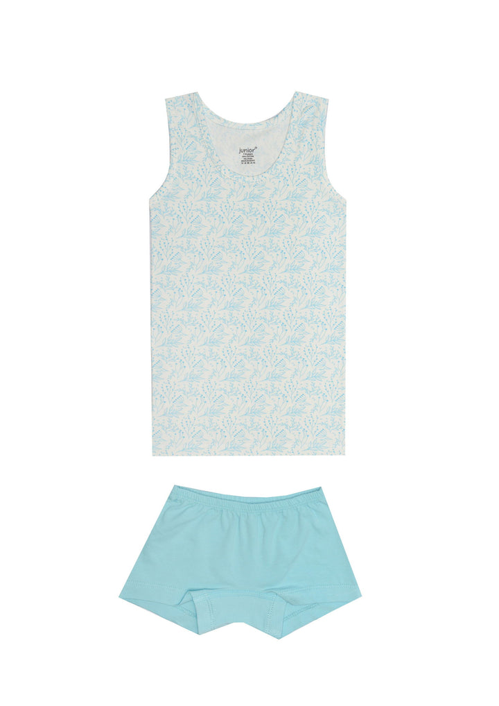 Printed Sleeveless Underwear Set - Junior Egypt
