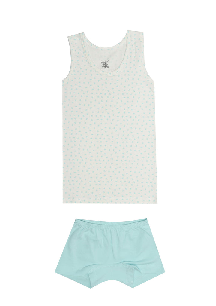 Printed Sleeveless Underwear Set - Junior Egypt