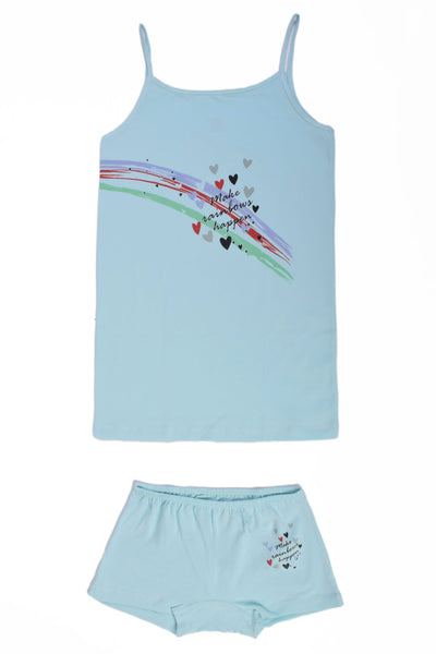 Printed Sleeveless Underwear Set - Junior Egypt