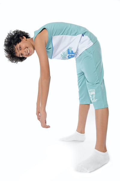 Printed Sleeveless pajamas Set 2 Pieces - Junior Egypt