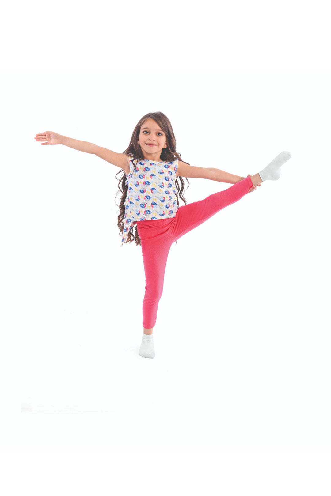 Printed Sleeveless pajamas Set 2 Pieces - Junior Egypt