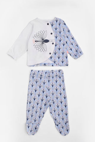 Round Printed Pajama Set
