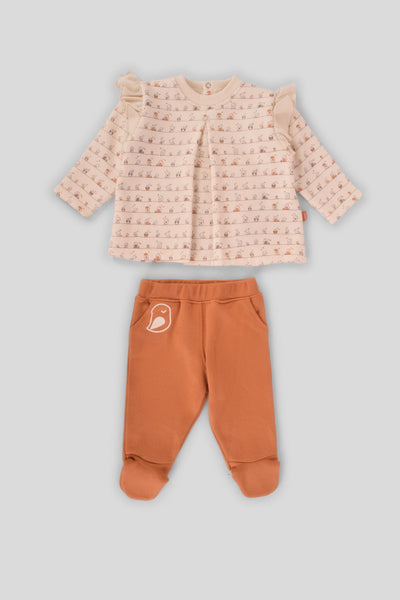 Round Printed Pajama Set - Junior Egypt