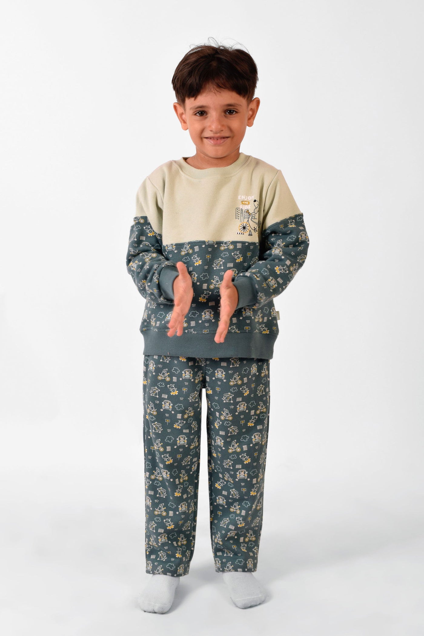 Round Printed Pajama Set - Junior Egypt