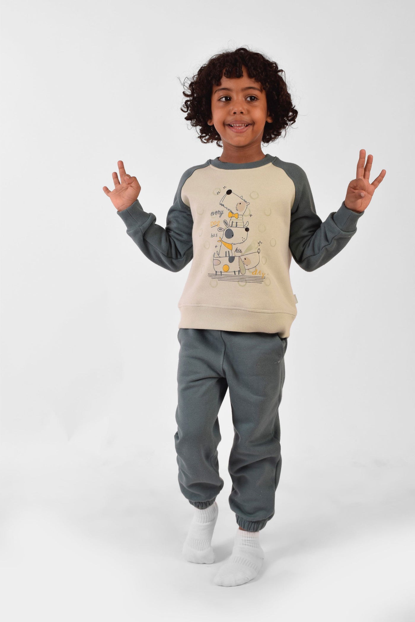 Round Printed Pajama Set - Junior Egypt