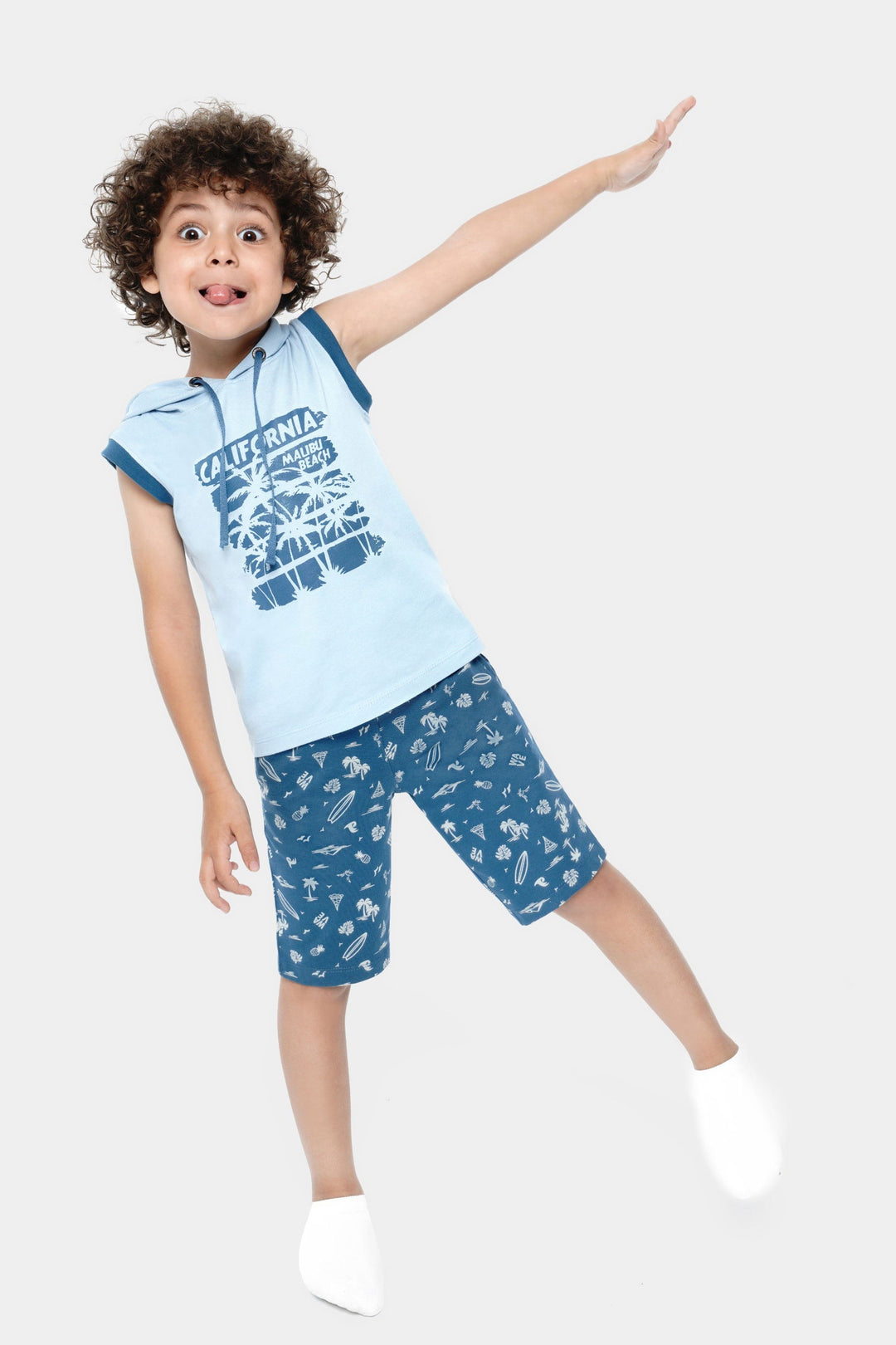Round Printed Pajama Set 2 Pieces - Junior Egypt