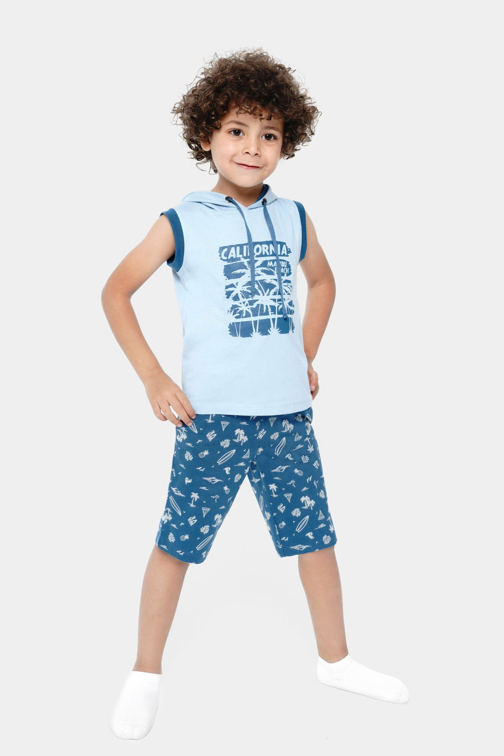 Round Printed Pajama Set 2 Pieces - Junior Egypt
