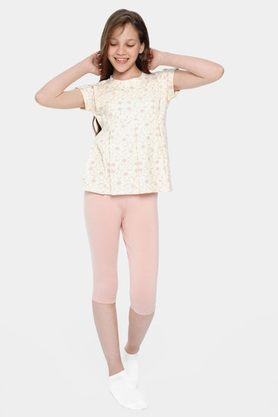 Round Printed Short Sleeve Set - Junior Egypt