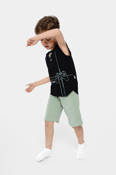 Round Printed Sleeveless Set - Junior Egypt