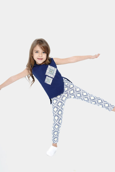 Round Printed Sleeveless Set - Junior Egypt