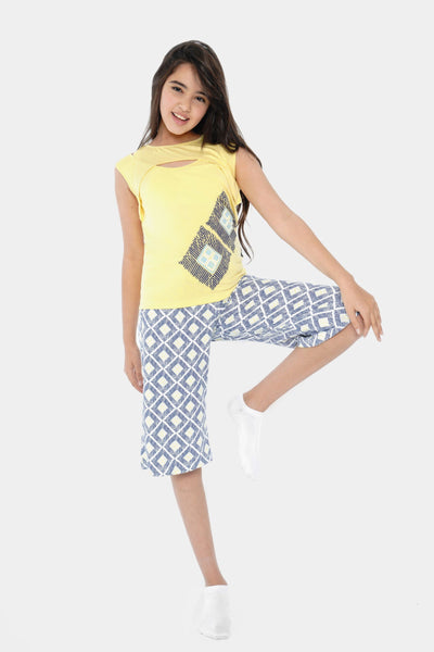 Round Printed Sleeveless Set - Junior Egypt