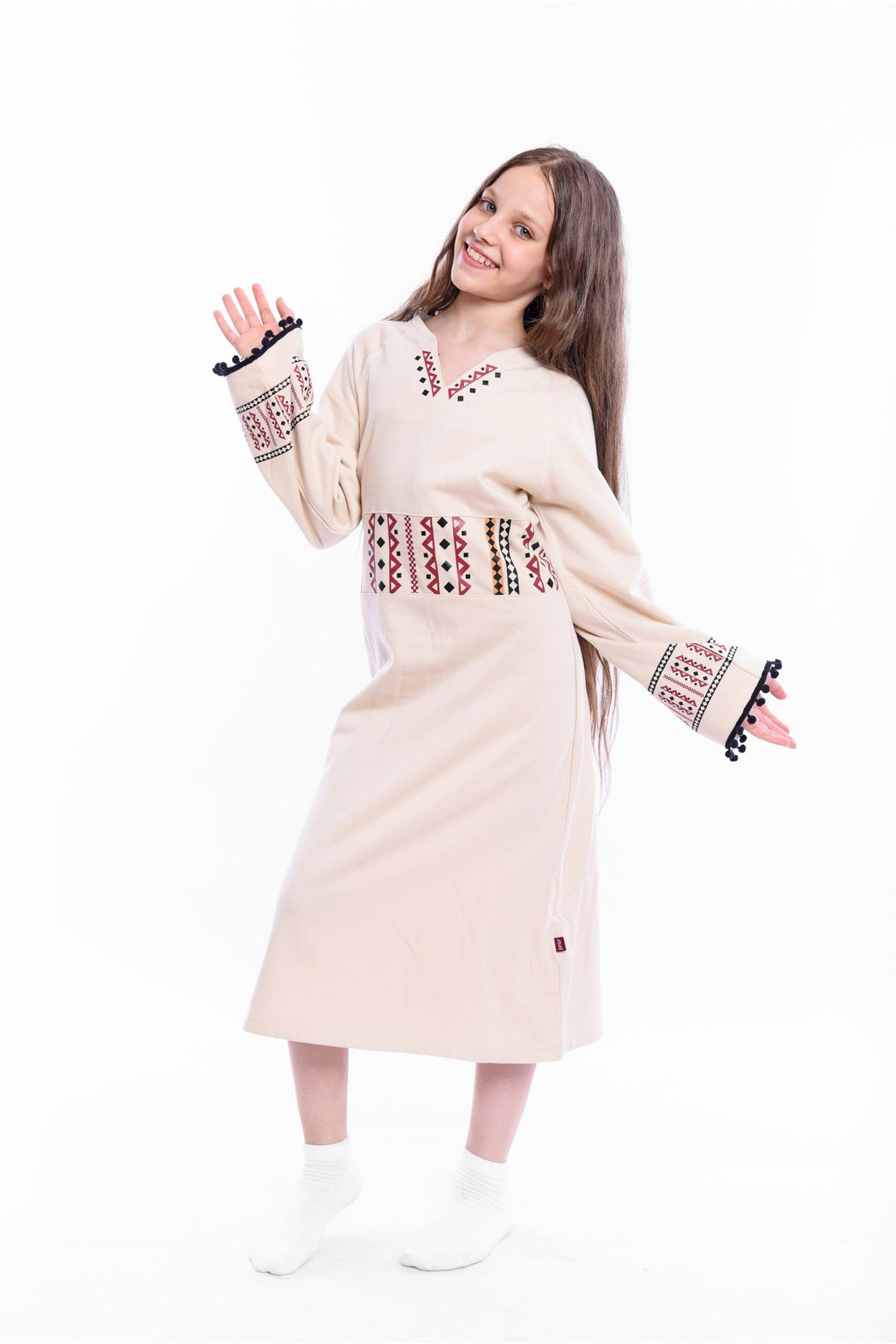 Rounded Printed Long Sleeve Set - Junior Egypt
