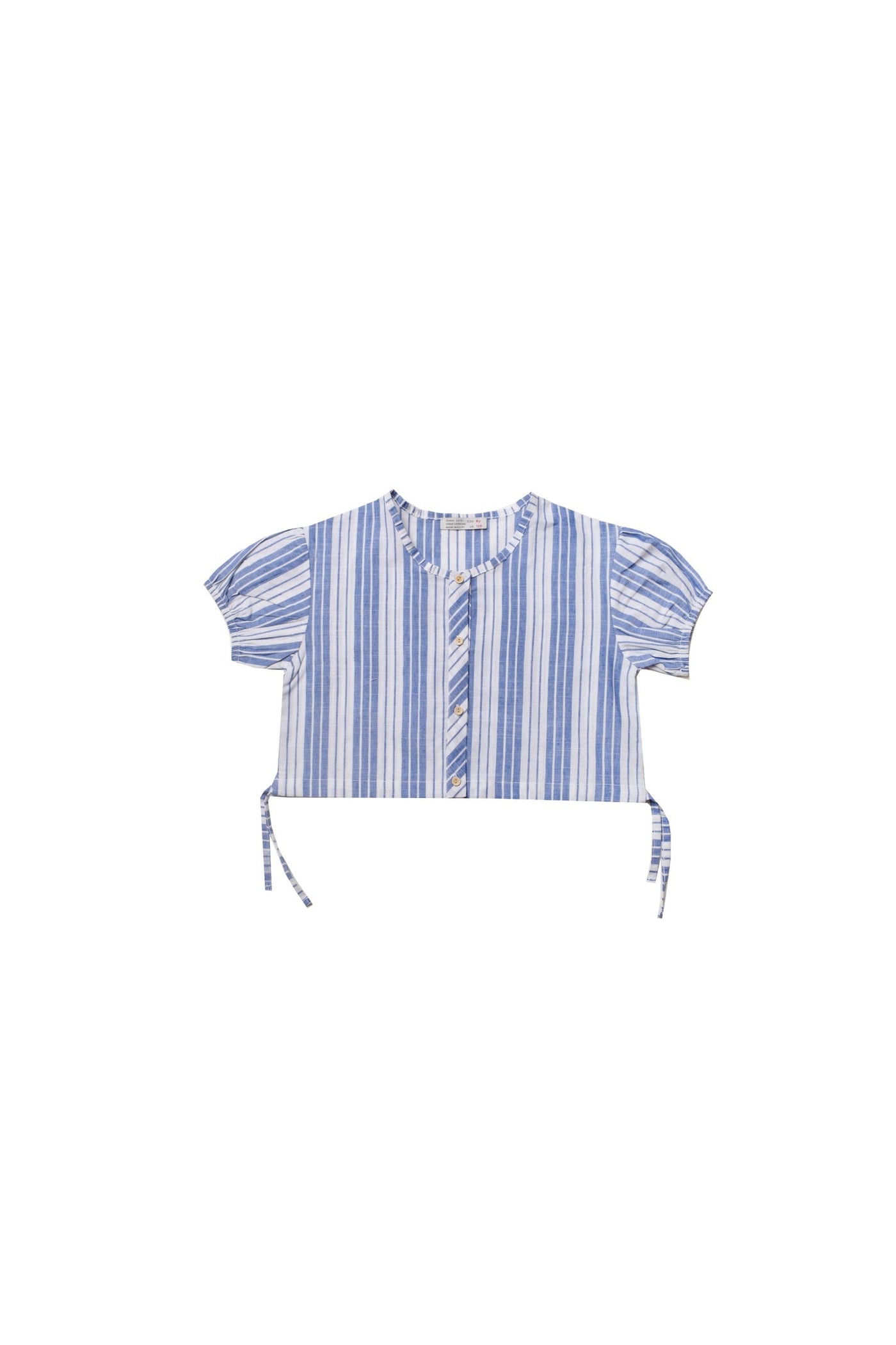 Striped Short Sleeve Crop Shirt - Junior Egypt