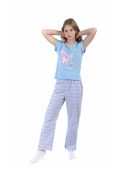 Printed Sleeveless Pajama Set 2 Pieces