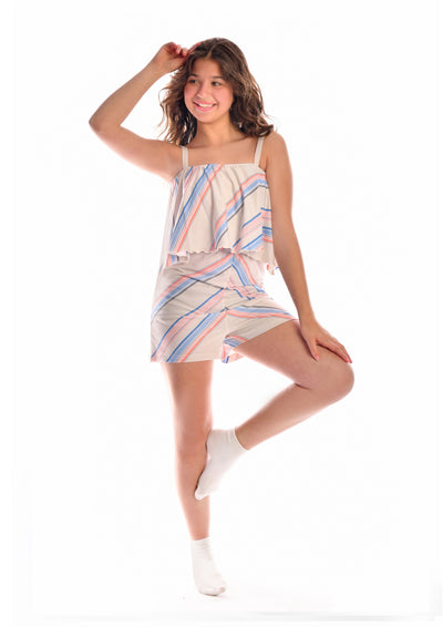 Printed Sleeveless Jumpsuit